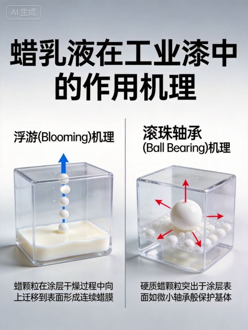 蜡乳液在工业漆中的耐磨爽滑性能表现